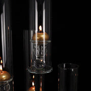 32" tall 5 Arm Crystal Glass Round Candelabra Taper Candle Holder - Clear CHDLR_CAND_030R_5_CLR