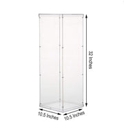 32" tall Acrylic Display Box Centerpiece Pedestal Riser Column