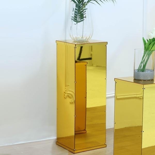 32" tall Acrylic Display Box Centerpiece Pedestal Riser Column