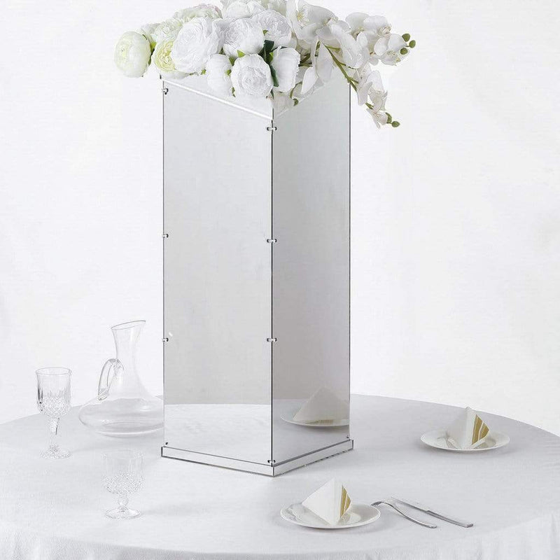 32" tall Acrylic Display Box Centerpiece Pedestal Riser Column