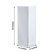 32" tall Acrylic Display Box Centerpiece Pedestal Riser Column