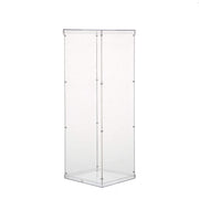 32" tall Acrylic Display Box Centerpiece Pedestal Riser Column PROP_BOX_001_30_CLR