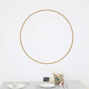 32" wide Round Metal Floral Hoop Wreath Ring - Gold WOD_HOPMET2_32_GOLD