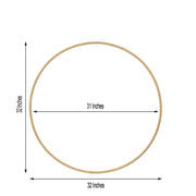 32" wide Round Metal Floral Hoop Wreath Ring - Gold WOD_HOPMET2_32_GOLD