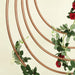 32" wide Round Metal Floral Hoop Wreath Ring - Rose Gold WOD_HOPMET2_32_054