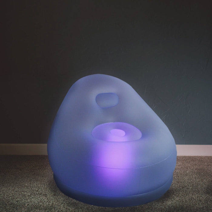 32" x 40" Air Candy Battery Operated Light Up Inflatable Chair LED Furniture - Assorted LED_FURN_CHAIR_02_L