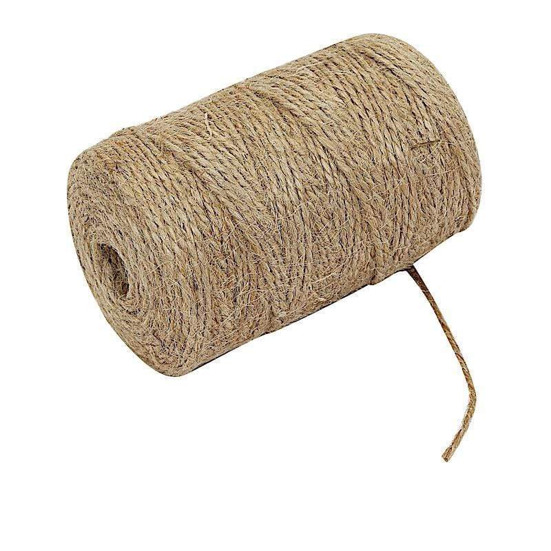 Twine String, 2 Ply 328 Feet Natural Jute Twine String for DIY Crafts, Gardening, Card, Letter, Packing Materials (Black)