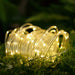 33 ft LED Solar Rope String Lights Waterproof Pathway Decorations - Warm White LED_ROPE01_SL_CLR