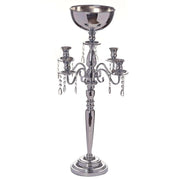 33" tall Metal Candelabra Candle Holder Centerpiece CHDLR_039_SILV