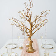 34" Metallic Manzanita Tree with Acrylic Bead Chains Centerpieces
