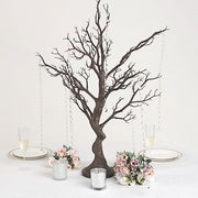 34" Metallic Manzanita Tree with Acrylic Bead Chains Centerpieces