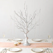 34 " Metallic Manzanita Tree with Acrylic Bead Chains Centerpieces