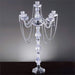 35" tall Faux Crystal Candelabra Candle Holder CHDLR_CAND_008_SILV
