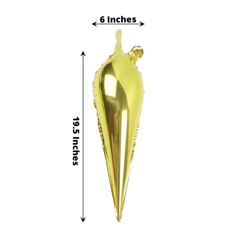 36 Metallic Cones Mylar Foil DIY Starburst Party Balloons Kit