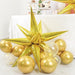 36 Metallic Cones Mylar Foil DIY Starburst Party Balloons Kit