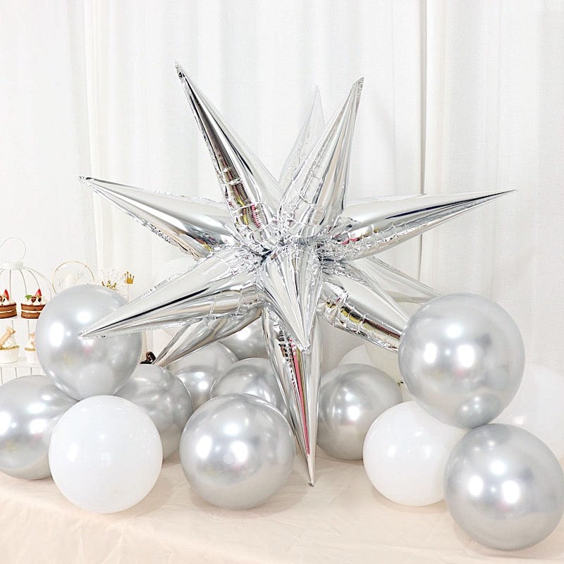 36 Metallic Cones Mylar Foil DIY Starburst Party Balloons Kit