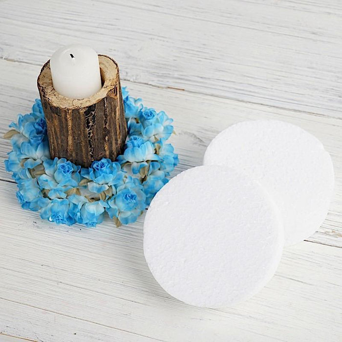 36 pcs 4" Foam Discs Crafts DIY Arts Wholesale Supplies - White FOAM_DISC_04