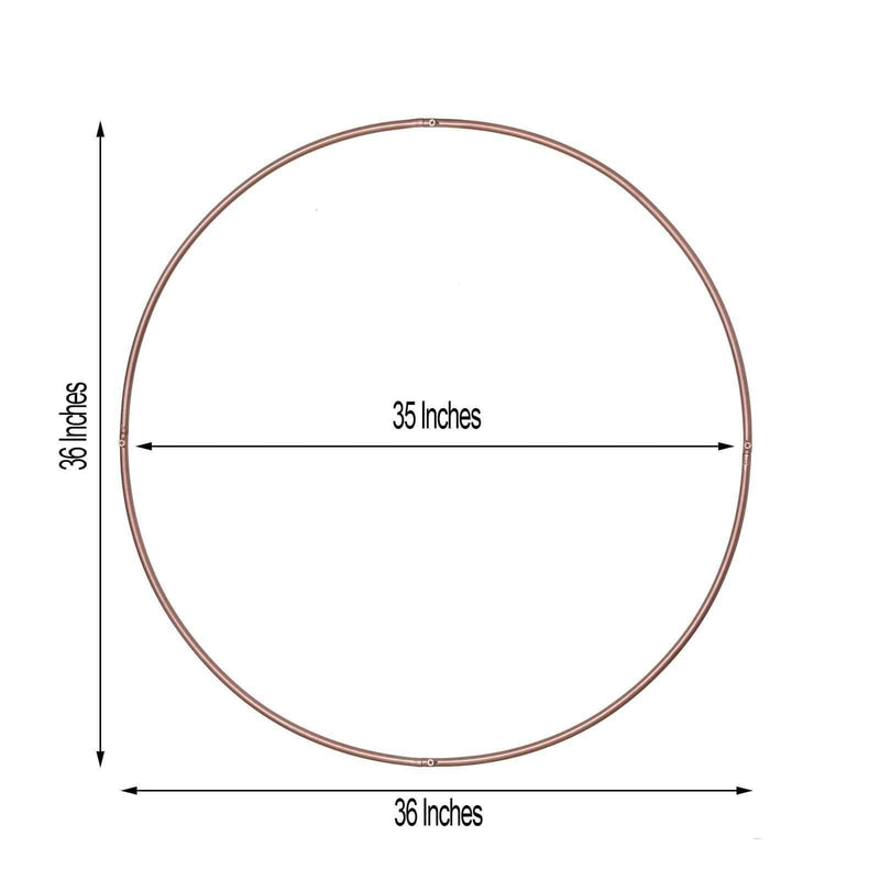 36" wide Round Metal Floral Hoop Wreath Ring
