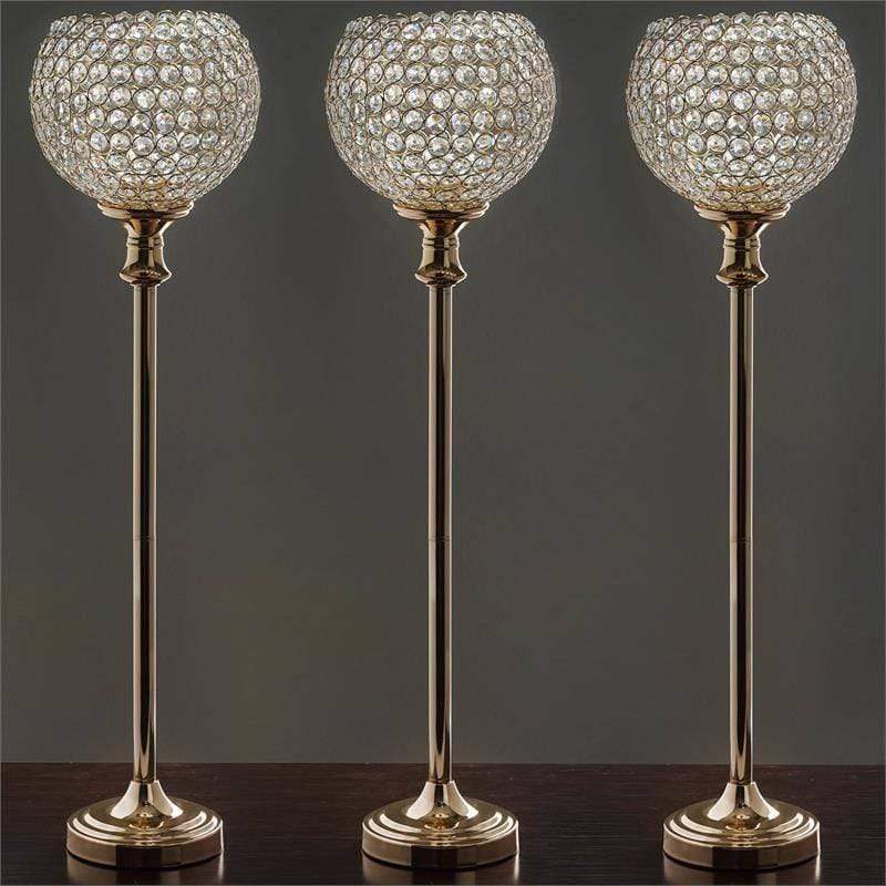 37" tall Beaded Ball Wedding Centerpiece