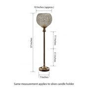 37" tall Beaded Ball Wedding Centerpiece