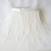 39" long Natural Ostrich Feathers Trim with Satin Ribbon