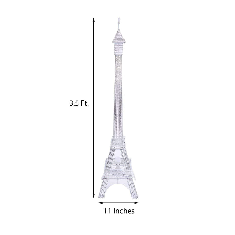 39" tall LED Lights Eiffel Tower Wedding Party Decorations PROP_EIF004_SILV