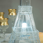 39" tall LED Lights Eiffel Tower Wedding Party Decorations PROP_EIF004_SILV