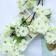 4 40" tall Bushes with Silk Cherry Blossoms Flowers