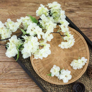 4 40" tall Bushes with Silk Cherry Blossoms Flowers