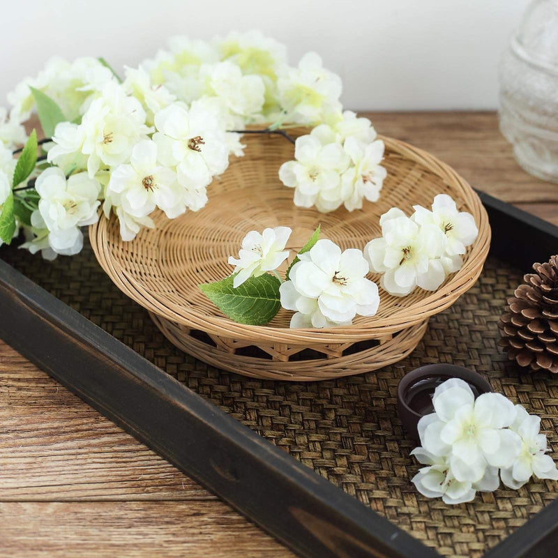 4 40" tall Bushes with Silk Cherry Blossoms Flowers