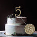 4.5" Rhinestone Cake Topper - Gold
