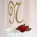 4.5" Rhinestone Cake Topper Gold Letter CAKE_TOPG4_N