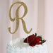 4.5" Rhinestone Cake Topper Gold Letter CAKE_TOPG4_R