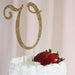 4.5" Rhinestone Cake Topper Gold Letter CAKE_TOPG4_V