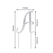 4.5" Rhinestone Cake Topper Letter
