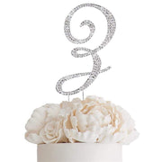 4.5" Rhinestone Cake Topper Letter CAKE_TOP4_Z