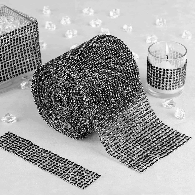 4.5" x 10 yards Diamond Bling Trim Roll of Ribbon