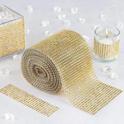 4.5" x 10 yards Diamond Bling Trim Roll of Ribbon