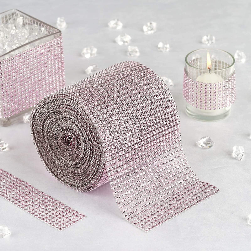4.5" x 10 yards Diamond Bling Trim Roll of Ribbon