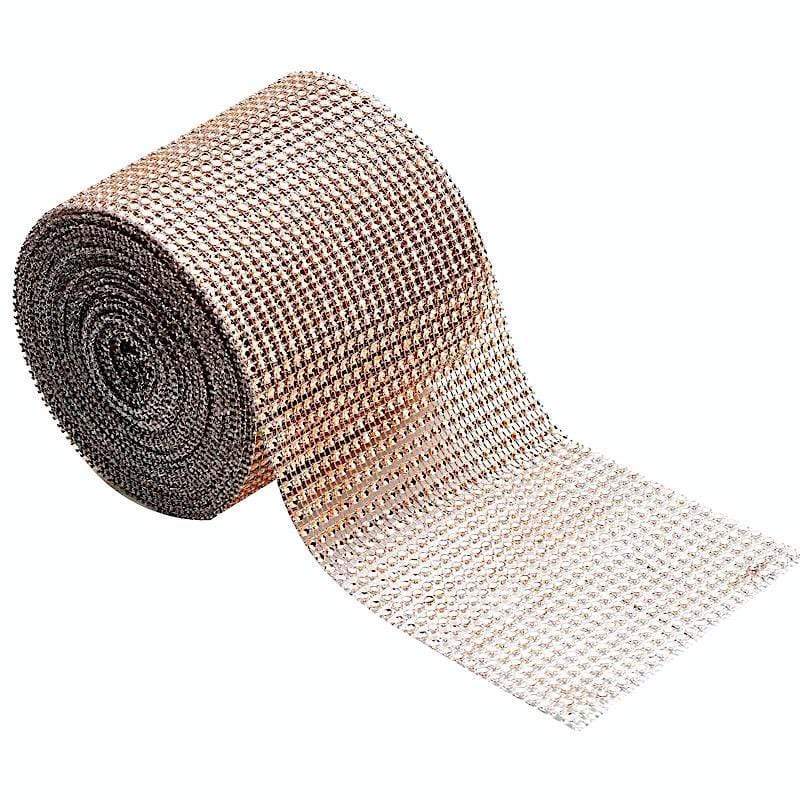 4.5" x 10 yards Diamond Bling Trim Roll of Ribbon