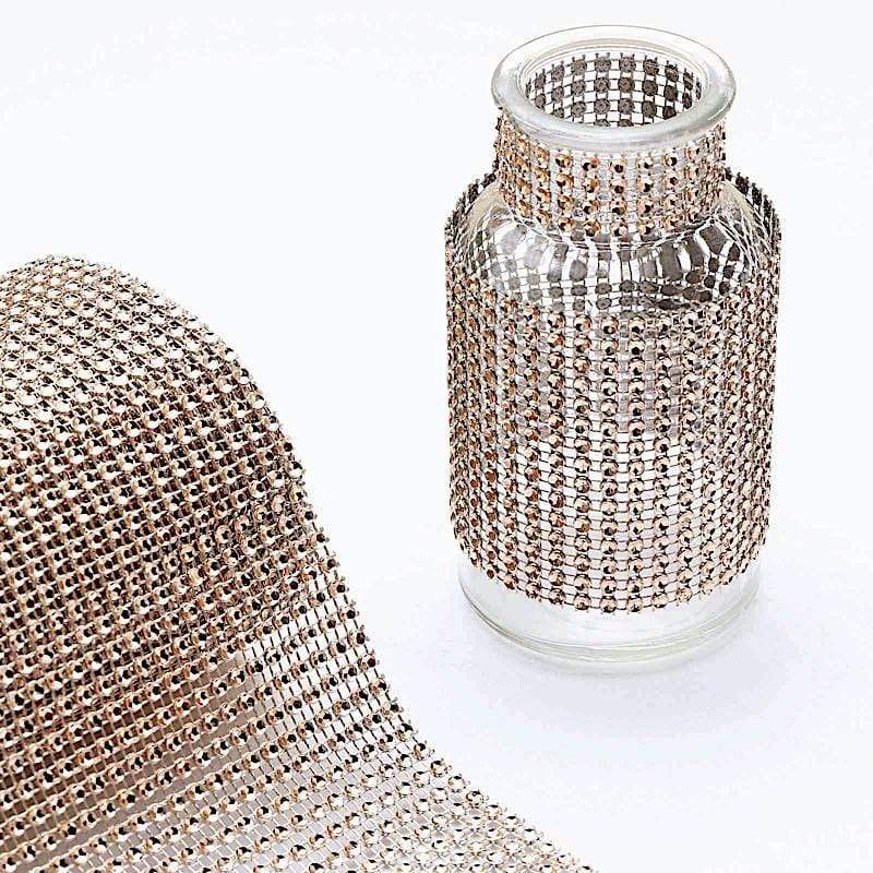 4.5" x 10 yards Diamond Bling Trim Roll of Ribbon