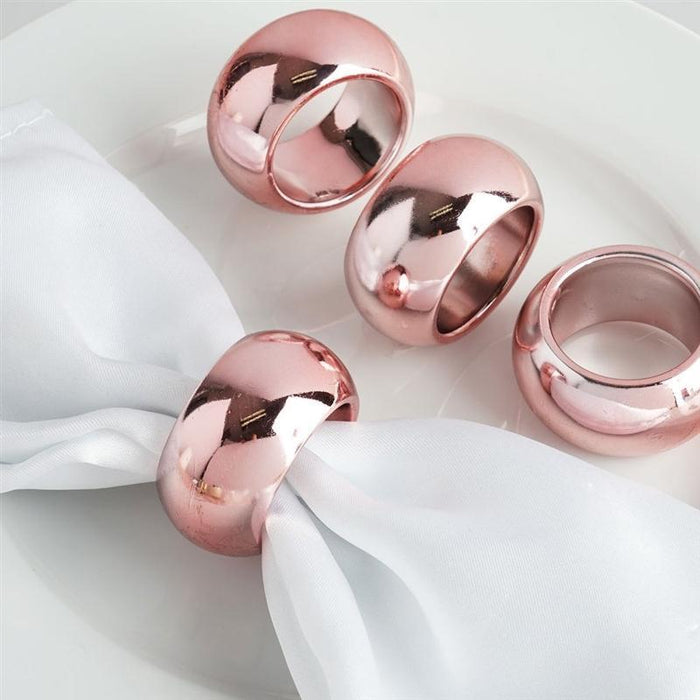 4 Acrylic Napkin Rings Set Wedding Dinner Party Gift