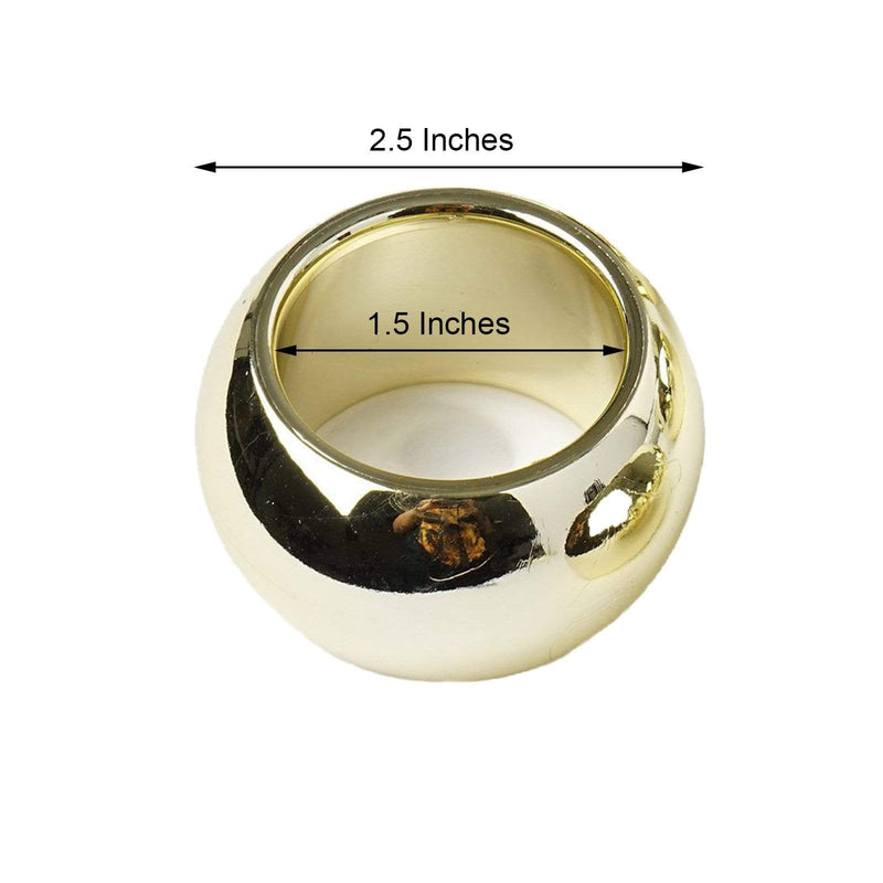 4 Acrylic Napkin Rings Set Wedding Dinner Party Gift