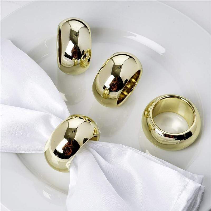 4 Acrylic Napkin Rings Set Wedding Dinner Party Gift