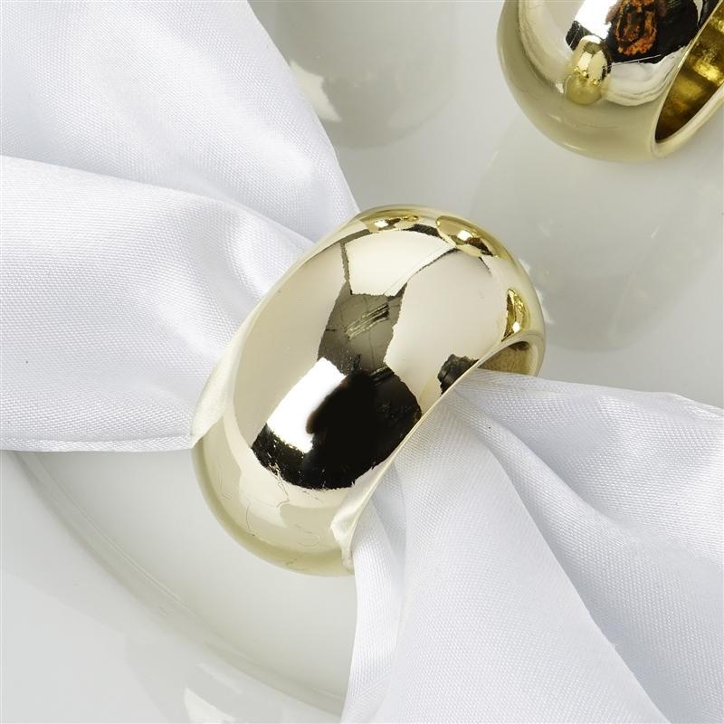 4 Acrylic Napkin Rings Set Wedding Dinner Party Gift