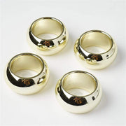 4 Acrylic Napkin Rings Set Wedding Dinner Party Gift NAP_RING_GOLD