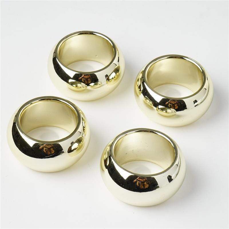 4 Acrylic Napkin Rings Set Wedding Dinner Party Gift NAP_RING_GOLD
