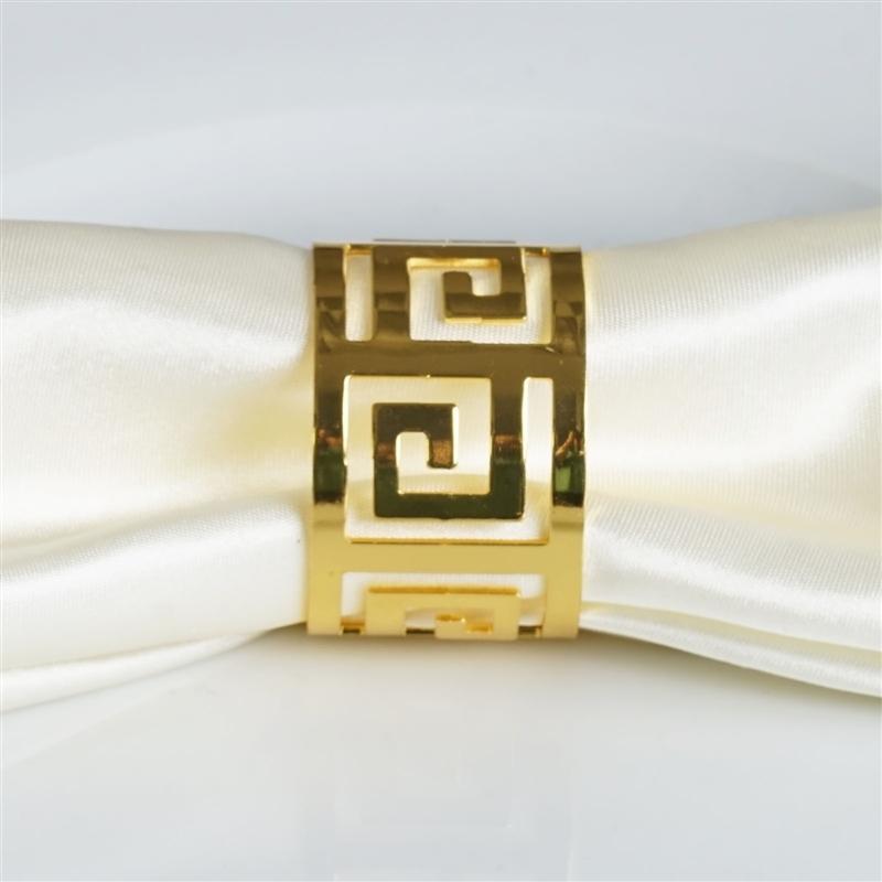 4 Aluminum Napkin Rings Set Wedding Dinner Party Gift