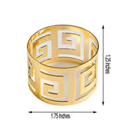 4 Aluminum Napkin Rings Set Wedding Dinner Party Gift