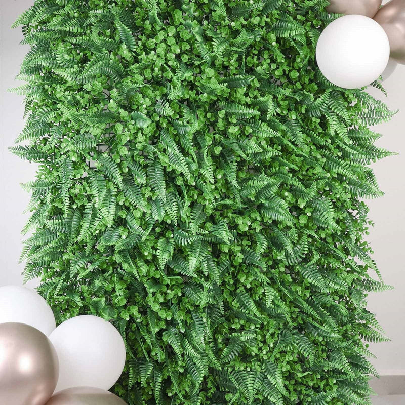 4 Assorted Artificial Foliage UV Protected Wall Backdrop Panels - Green ARTI_5062_GRN_27